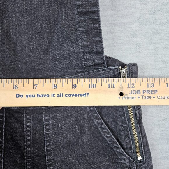 Madewell Women's Zipper Overalls Black Skinny Leg Dark Wash Size XS - Picture 8 of 11